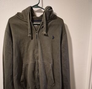 U.S. Polo Assn. Men's Arm Zip-Up Sweater